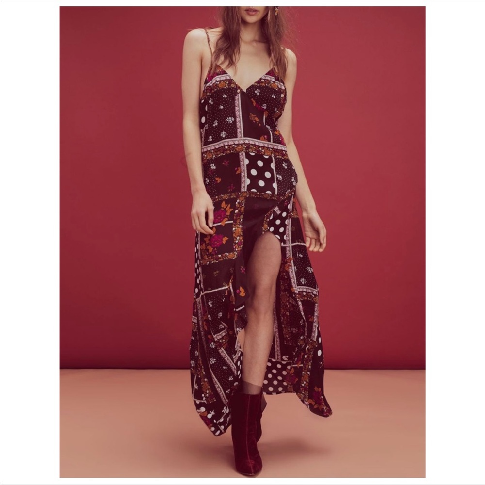 FOR LOVE AND LEMONS Romy Patchwork Dress Small